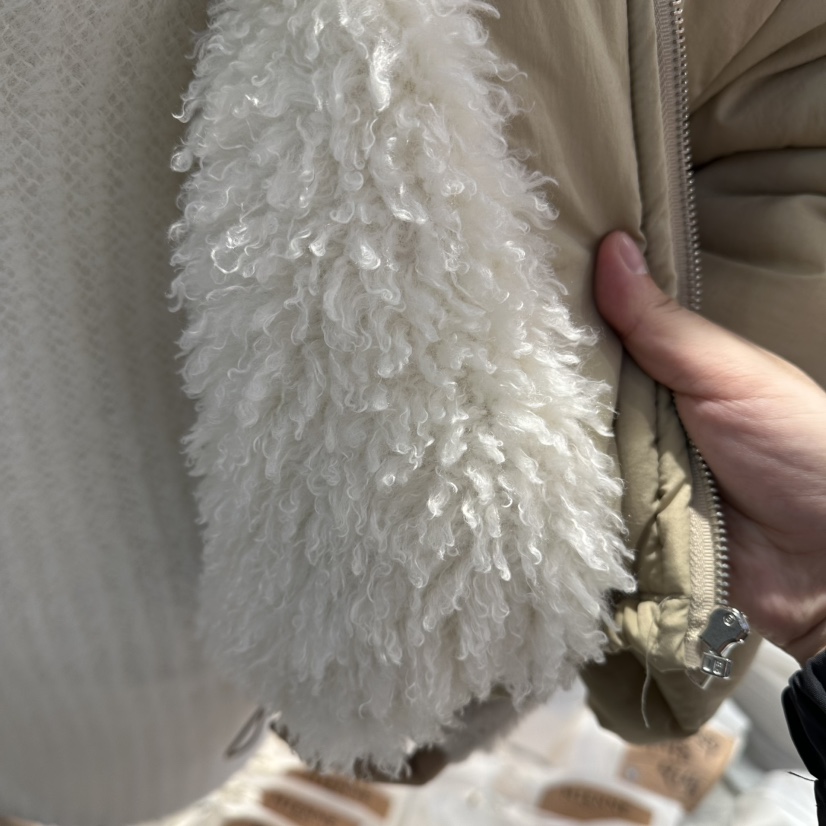 MIENNE東大門㊣代購女士新款推薦休閑25秋冬短款棉服加絨皮草MIENNE短款棉服