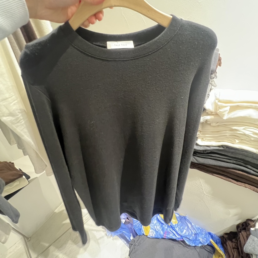 TALK TALK韓國代購㊣女士新款職業人氣推薦熱賣25秋冬長袖T恤TALK TALK長袖T恤圖色3