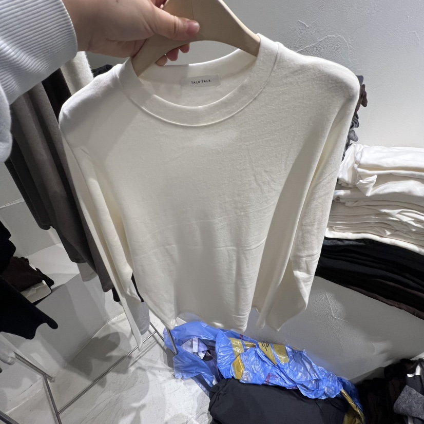 TALK TALK韓國代購㊣女士新款職業人氣推薦熱賣25秋冬長袖T恤TALK TALK長袖T恤圖色4