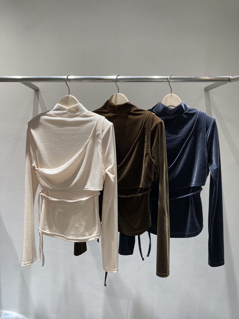 JOURNEY東大門㊣代購女裝新品休閑人氣推薦熱賣長袖T恤天鵝絨JOURNEY長袖T恤