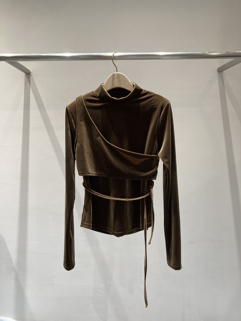 JOURNEY東大門㊣代購女裝新品休閑人氣推薦熱賣長袖T恤天鵝絨JOURNEY長袖T恤圖色2