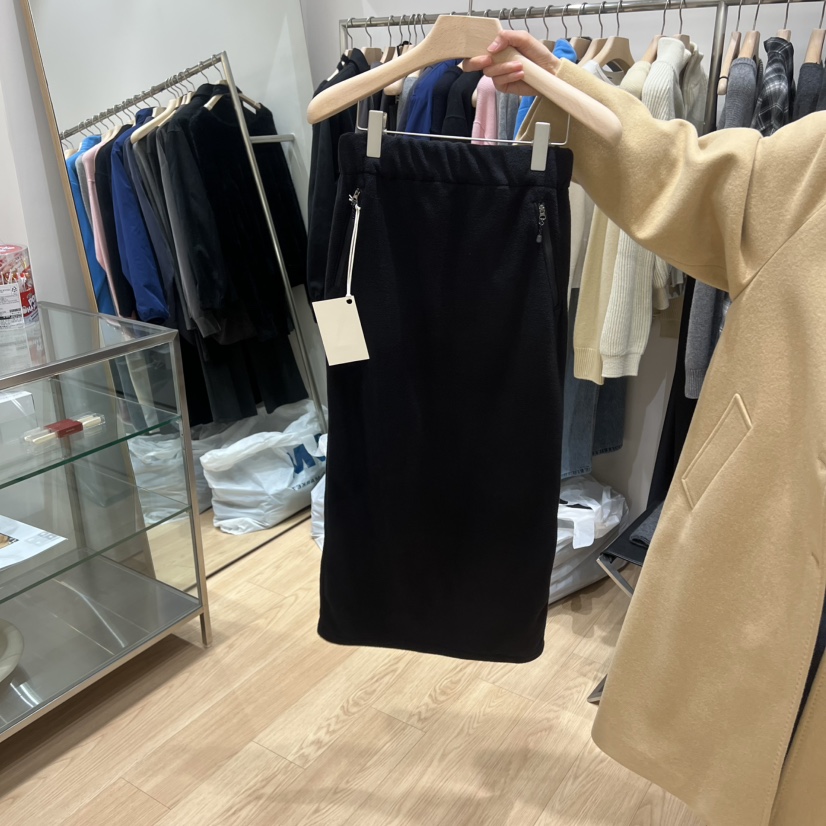 HAUS-A東大門㊣代購女裝新款時尚休閑熱賣半身裙中短裙抓絨HAUSWOMEN半身裙/中短裙圖色2