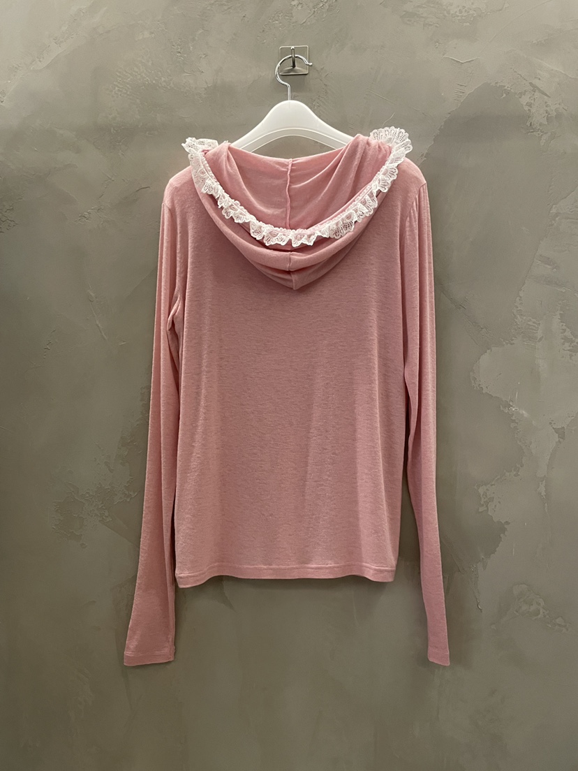 MULCUP韓國直郵㊣女裝新款休閑25秋冬熱賣長袖T恤連帽衫羊毛MULCUP長袖T恤