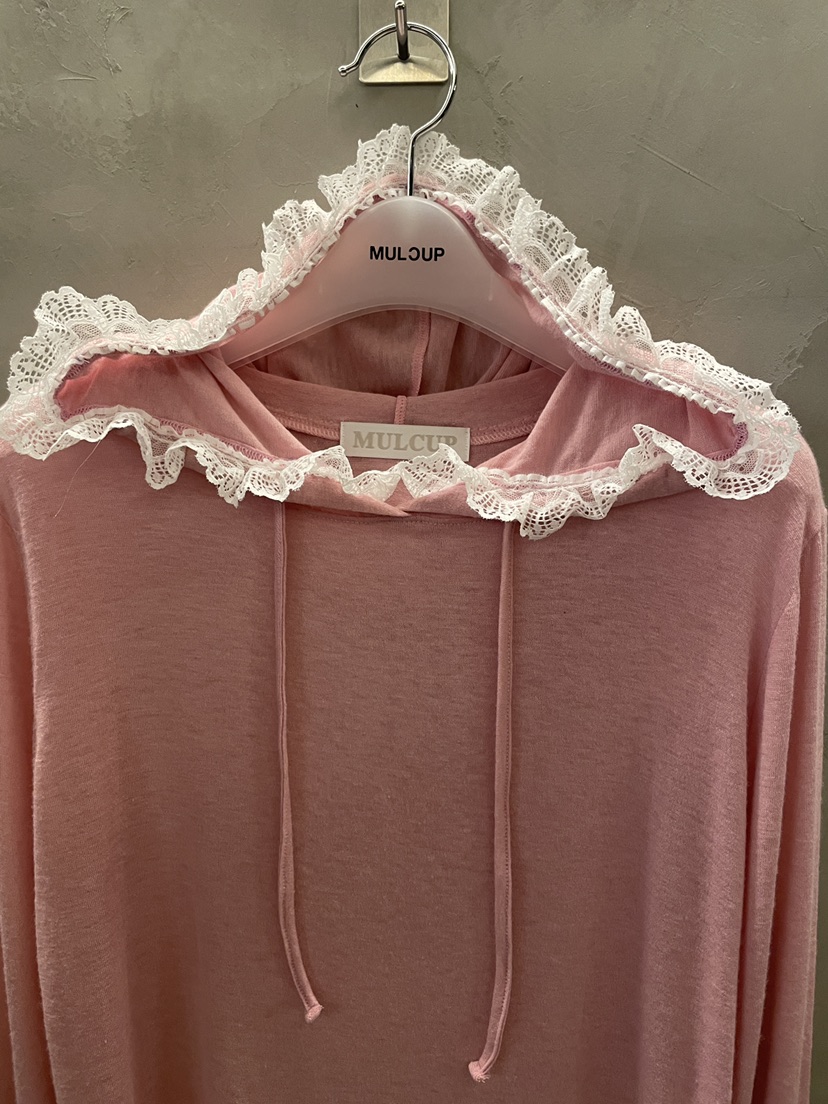 MULCUP韓國直郵㊣女裝新款休閑25秋冬熱賣長袖T恤連帽衫羊毛MULCUP長袖T恤