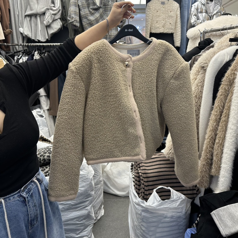 A-DEL韓國代購㊣女士新品推薦職業人氣熱賣25秋冬休閑夾克A-DEL夾克圖色2