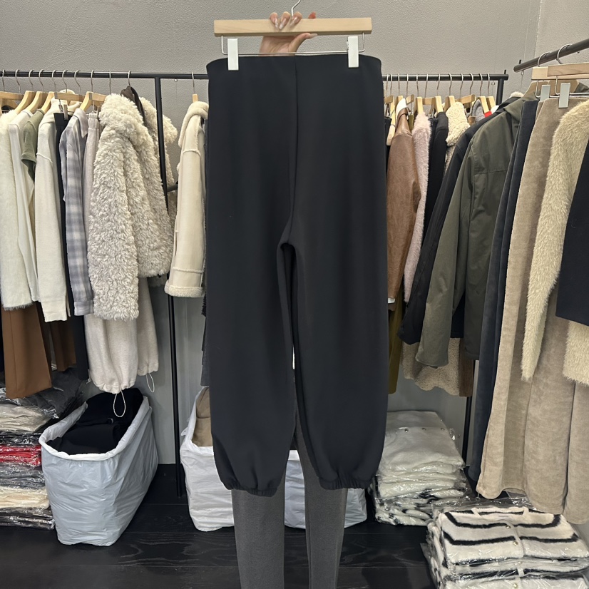 FLAMME TOIT東大門㊣代購女士新品人氣休閑休閑褲加絨貂皮FLAMME TOIT休閑褲