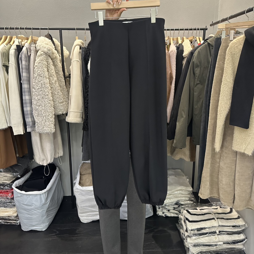 FLAMME TOIT東大門㊣代購女士新品人氣休閑休閑褲加絨貂皮FLAMME TOIT休閑褲圖色1