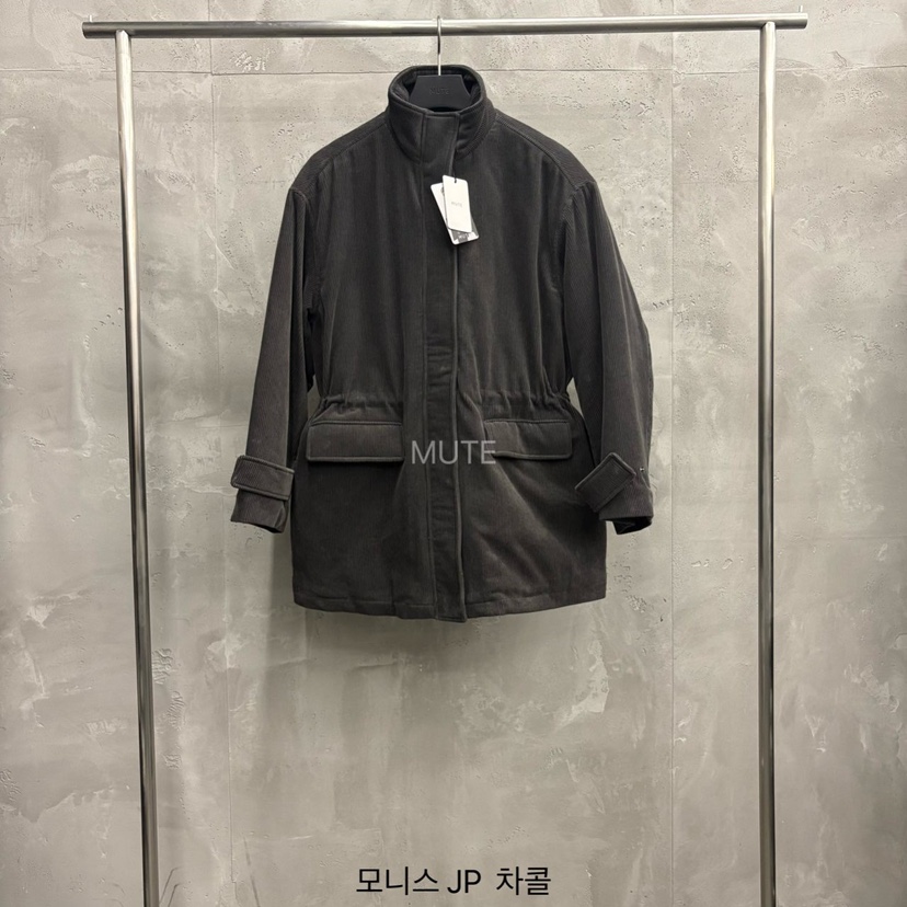 MUTE-P東大門㊣代購女裝新品時尚推薦25秋冬熱賣短款棉服棉MUTE短款棉服圖色2墨色