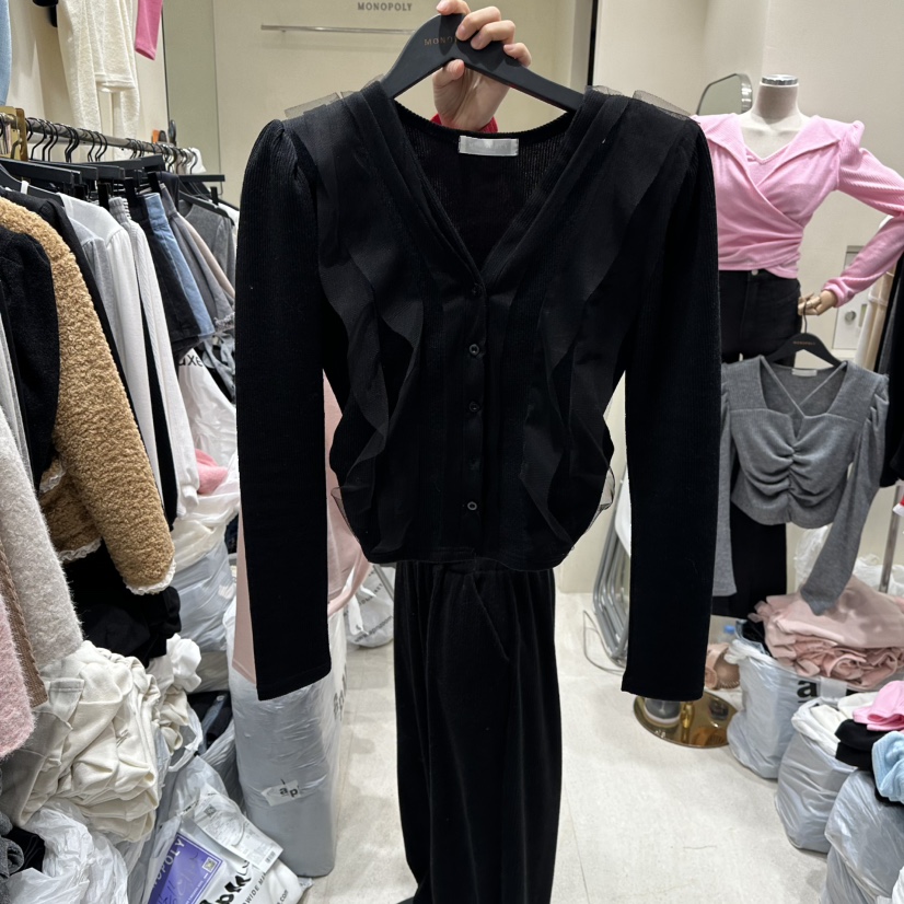 MONOPOLY東大門㊣代購女士新品休閑25秋冬人氣熱賣時尚針織衫MONO_POLY針織衫圖色3