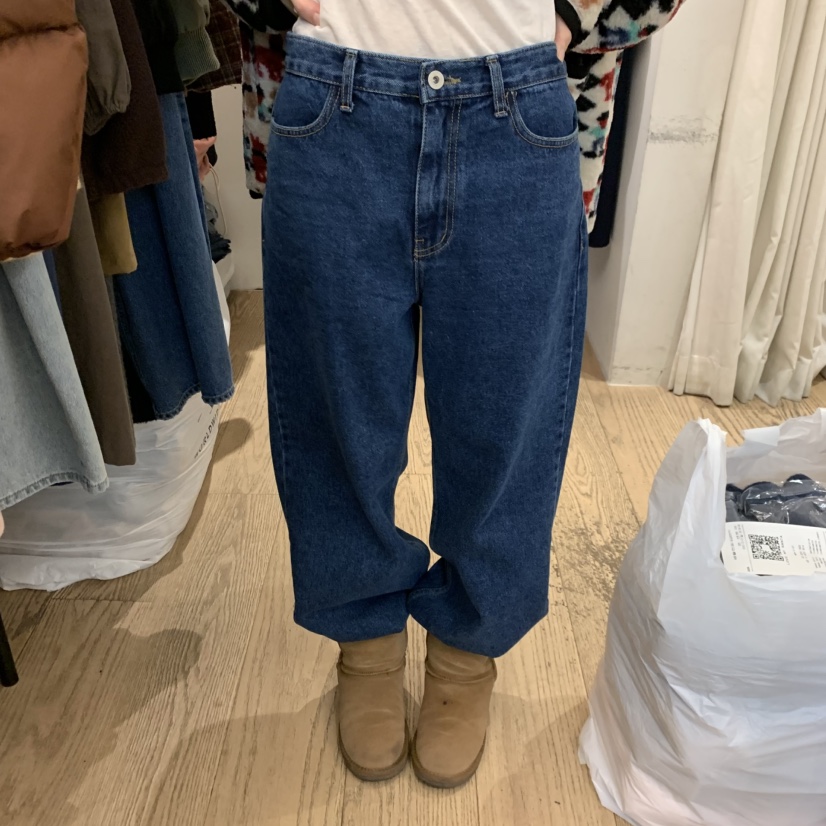 LOVE MY SANTA東大門㊣直郵女裝新品推薦休閑牛仔褲不加絨Santa/LOVE MY SANTA牛仔褲圖色1