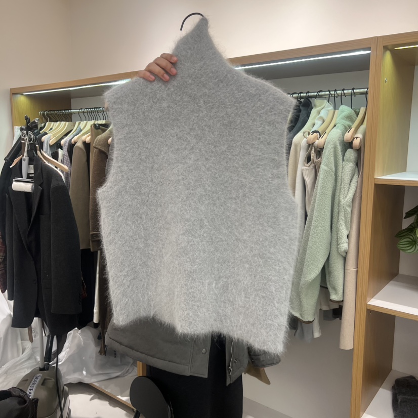 ALOT東大門㊣實拍女裝新品熱賣職業25秋冬人氣時尚馬甲高領A LOT馬甲