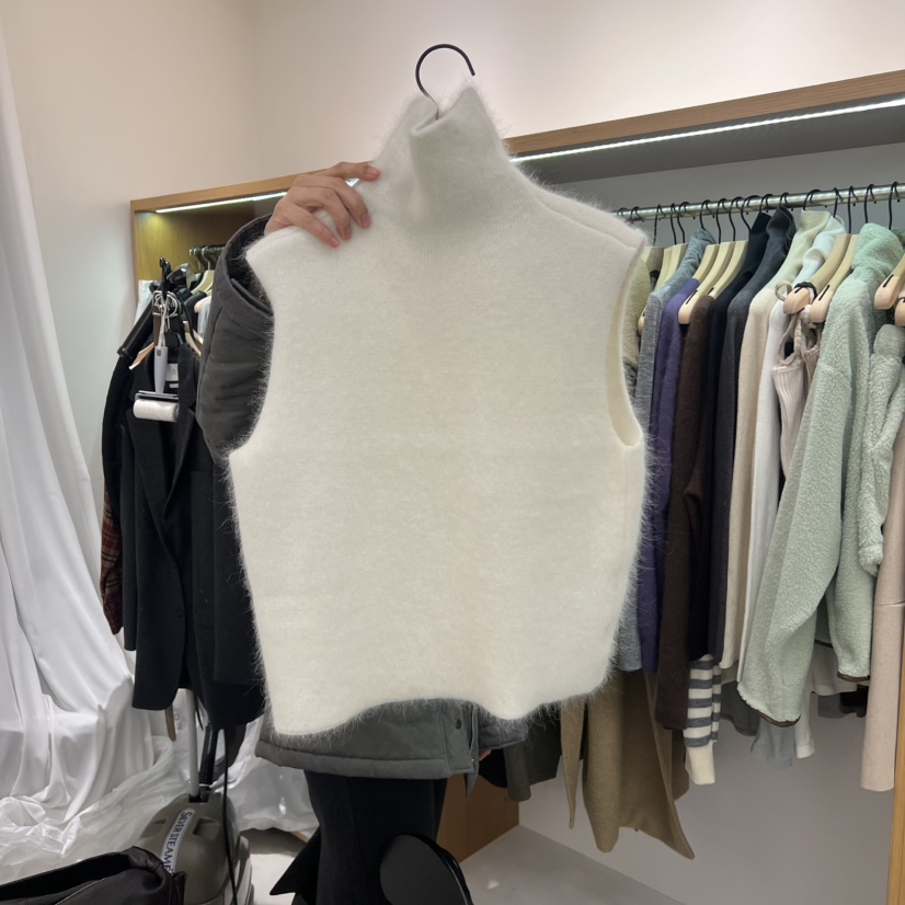 ALOT東大門㊣實拍女裝新品熱賣職業25秋冬人氣時尚馬甲高領A LOT馬甲圖色2