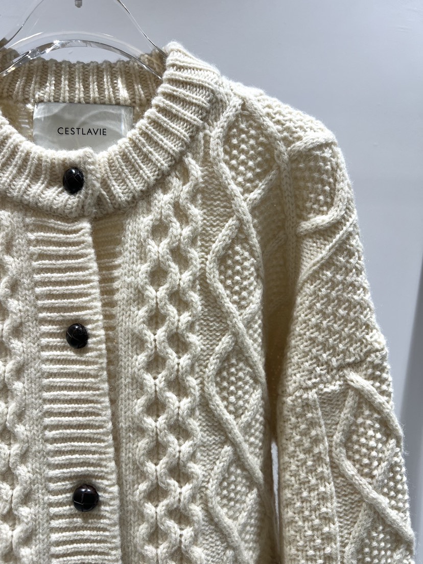 CESTLAVIE韓國代購㊣女裝新款休閑25秋冬熱賣推薦毛衣羊毛開衫CESTLAVIE毛衣