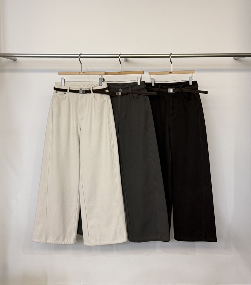 TWENTY FOUR SEVEN24-7東大門㊣代購女士新款推薦休閑褲含腰帶TEWNTY FOUR SEVEN24-7休閑褲