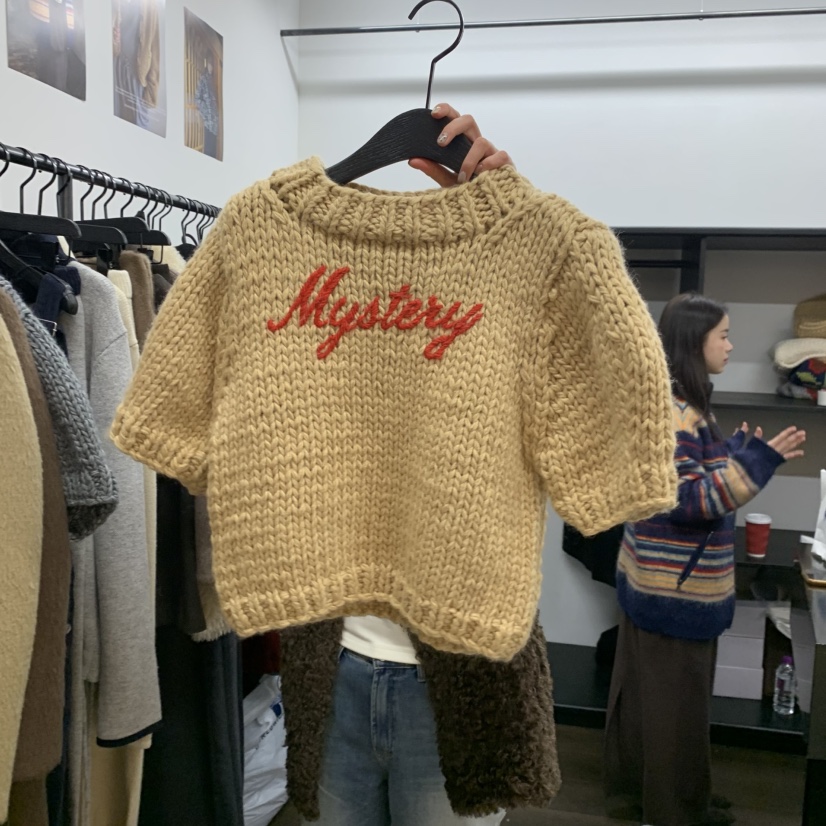 UNANSWERED-MYSTERY韓國直郵㊣女士新品熱賣人氣休閑25秋冬毛衣UNANSWERED-MYSTERY毛衣圖色1
