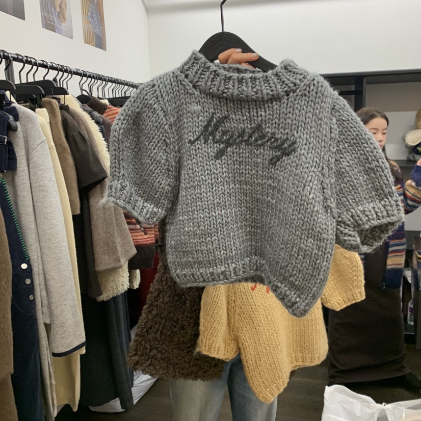 UNANSWERED-MYSTERY韓國直郵㊣女士新品熱賣人氣休閑25秋冬毛衣UNANSWERED-MYSTERY毛衣圖色2