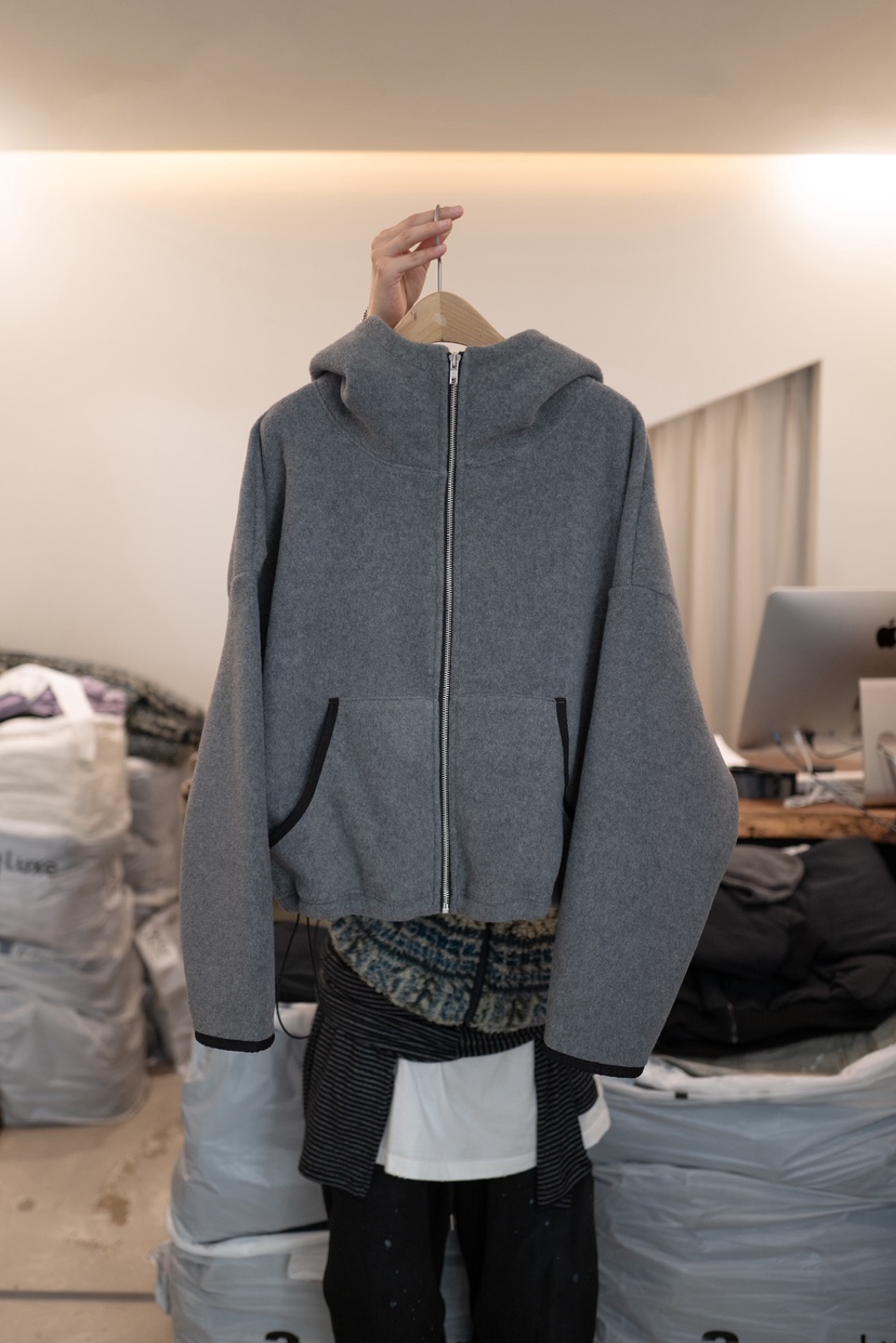 FRIC韓國直郵㊣女裝新款休閑推薦熱賣25秋冬職業人氣衛衣兜帽FRIC衛衣圖色1