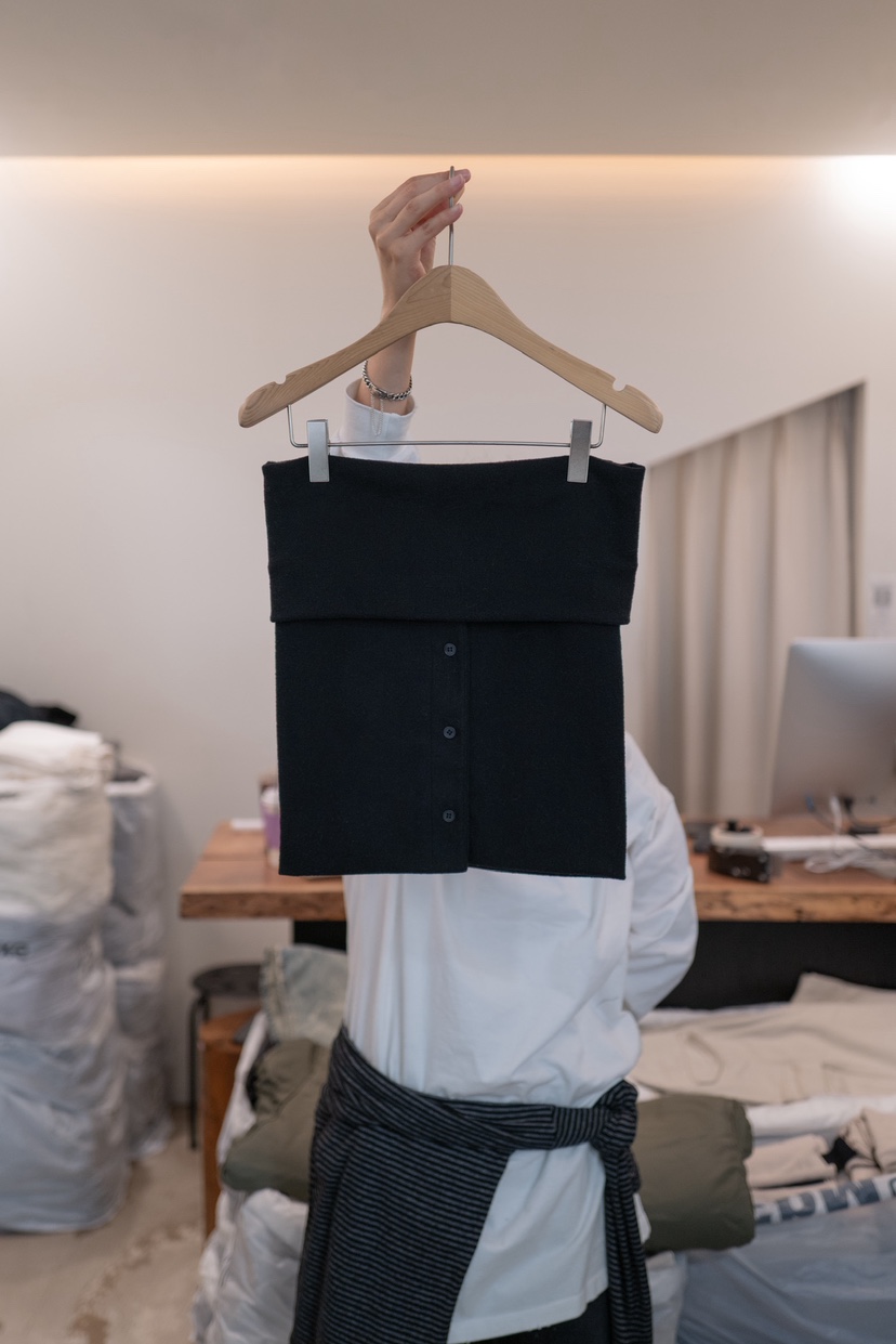 FRIC東大門㊣代購女士新品推薦熱賣休閑時尚人氣吊帶背心紐扣FRIC吊帶/背心圖色2