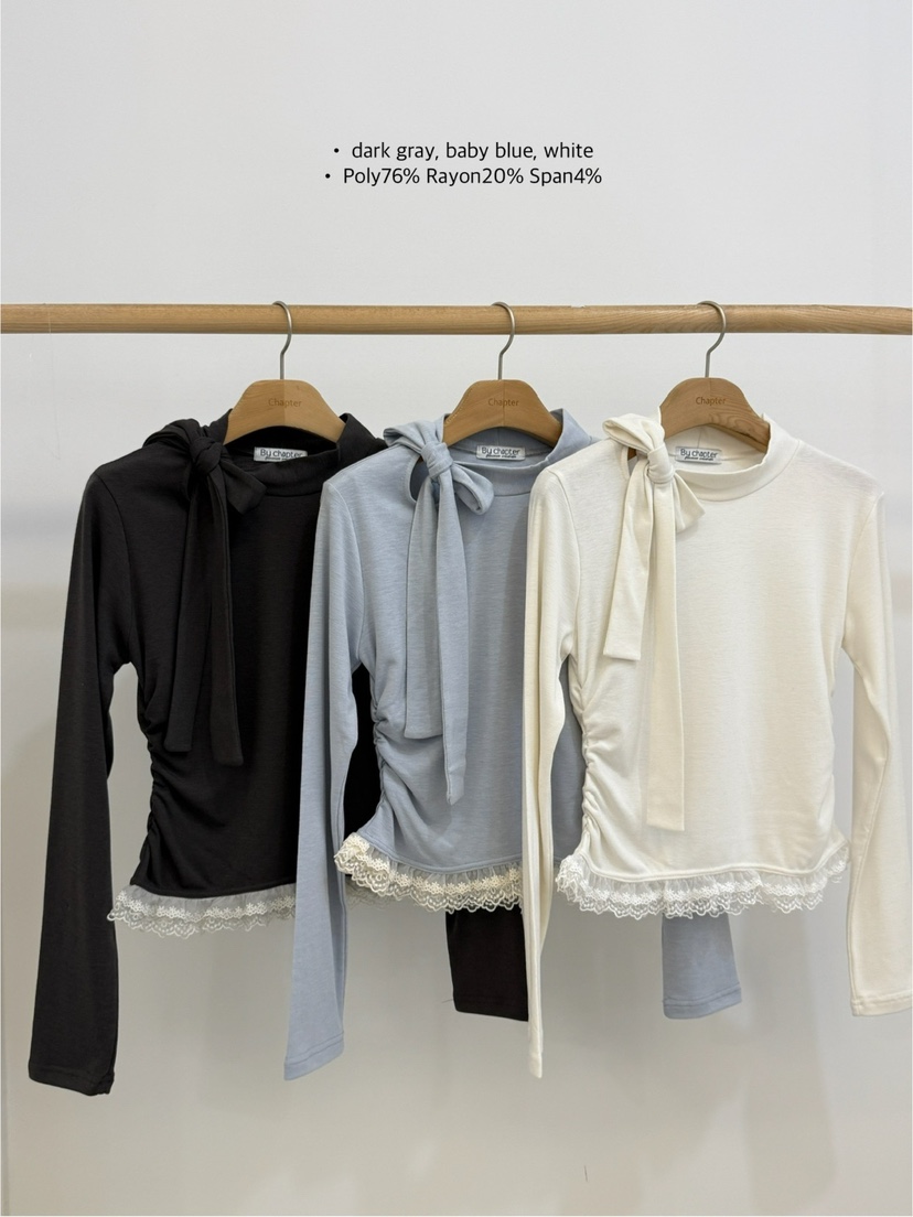 BY CHAPTER韓國直郵㊣女士新款職業推薦時尚休閑熱賣長袖T恤BY Chapter長袖T恤