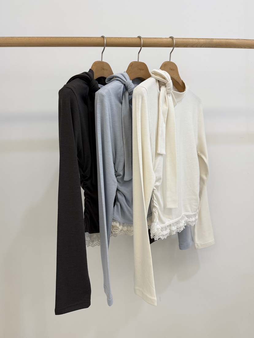 BY CHAPTER韓國直郵㊣女士新款職業推薦時尚休閑熱賣長袖T恤BY Chapter長袖T恤