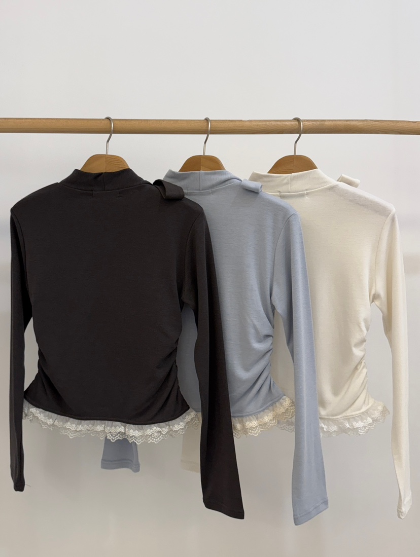 BY CHAPTER韓國直郵㊣女士新款職業推薦時尚休閑熱賣長袖T恤BY Chapter長袖T恤