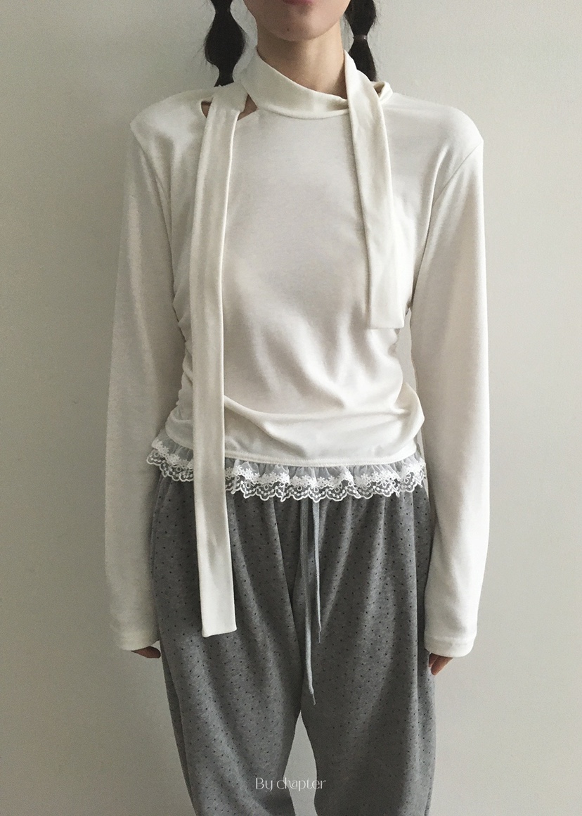 BY CHAPTER韓國直郵㊣女士新款職業推薦時尚休閑熱賣長袖T恤BY Chapter長袖T恤