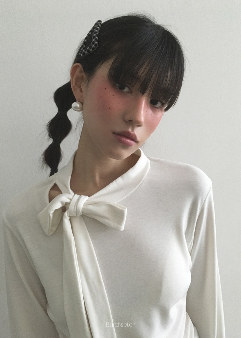 BY CHAPTER韓國直郵㊣女士新款職業推薦時尚休閑熱賣長袖T恤BY Chapter長袖T恤