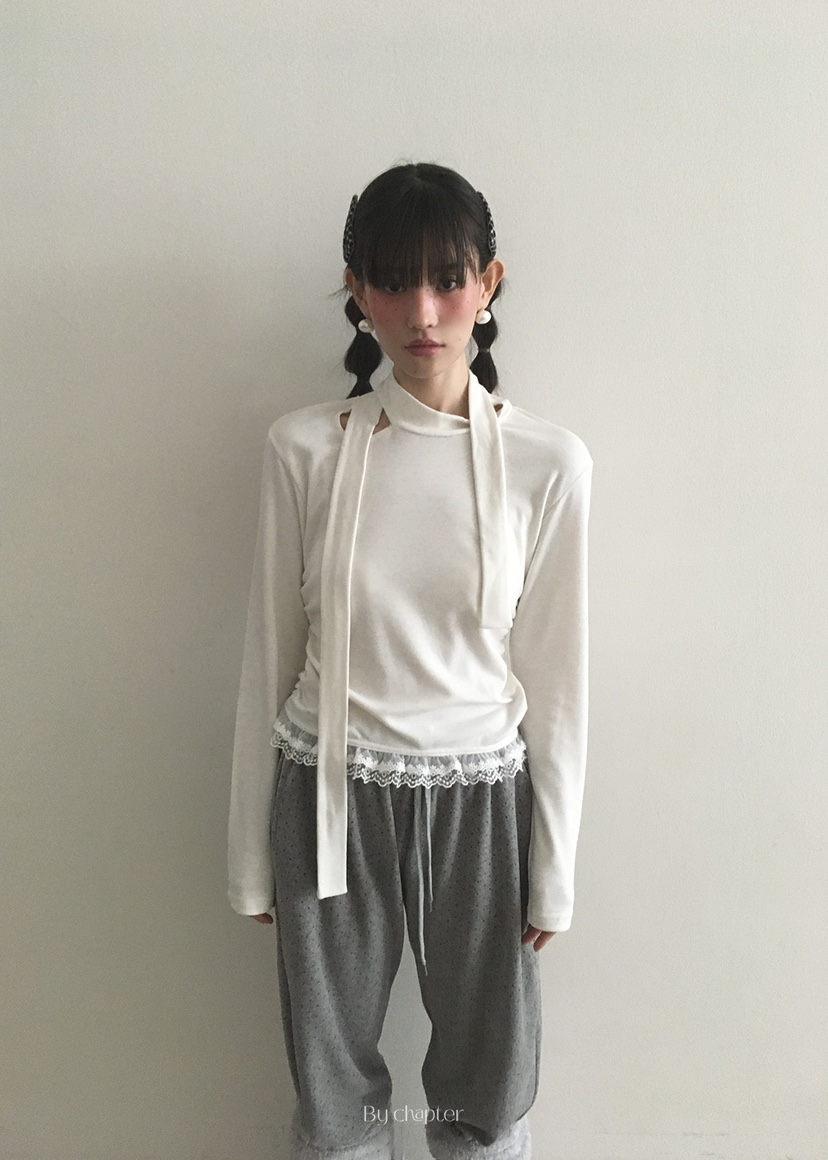 BY CHAPTER韓國直郵㊣女士新款職業推薦時尚休閑熱賣長袖T恤BY Chapter長袖T恤圖色1