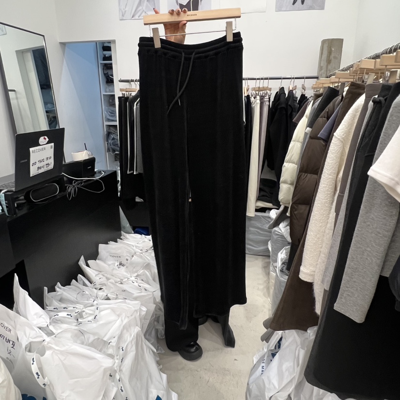 RECOVER韓國直郵㊣女士新款時尚休閑推薦熱賣25秋冬休閑褲天鵝絨RECOVER/MOMENT休閑褲圖色4