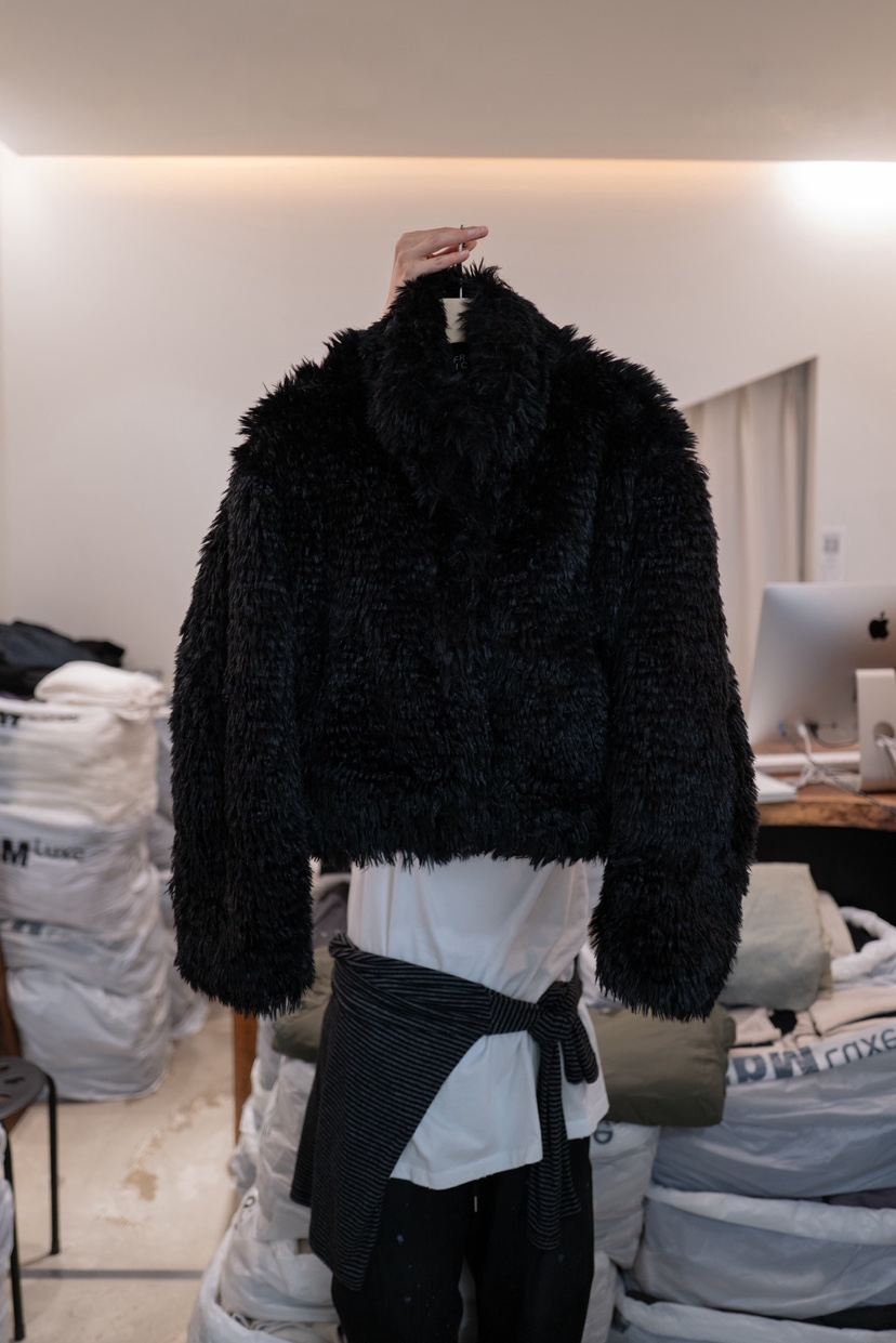 FRIC東大門㊣代購女士新款推薦休閑熱賣25秋冬職業短款大衣FRIC短款大衣圖色2