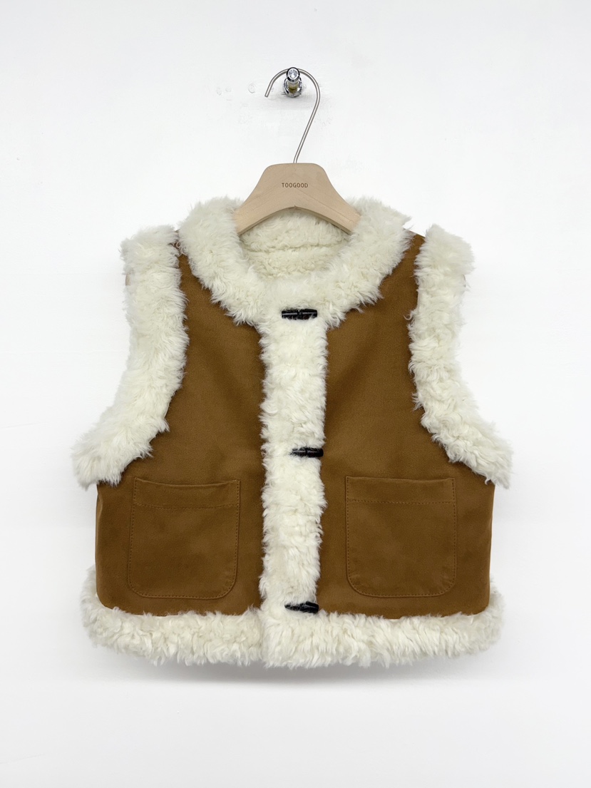 TOOGOOD東大門㊣代購女士新款時尚25秋冬人氣馬甲兩面穿雙面TOOGOOD馬甲圖色1