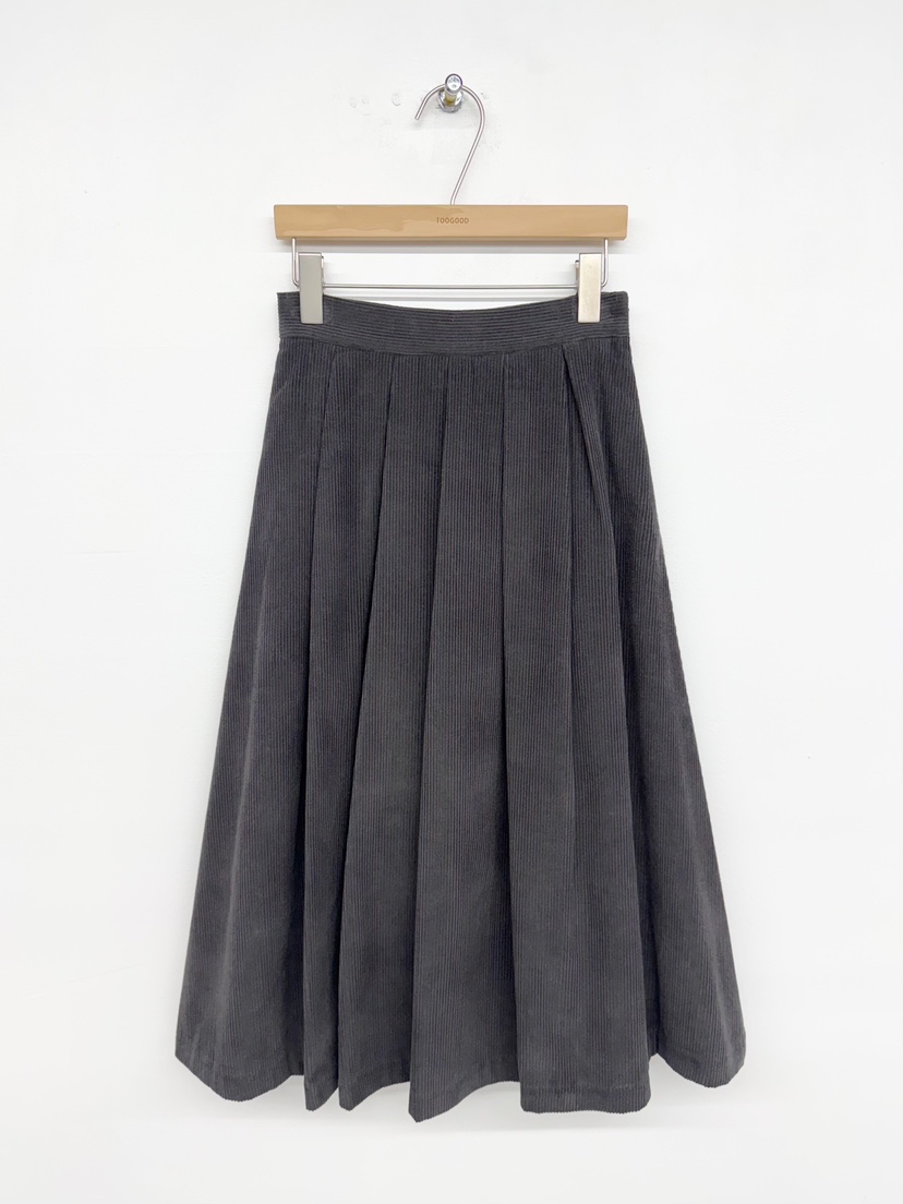 TOOGOOD東大門㊣代購女裝新款推薦25秋冬長裙燈芯絨百褶褶裙TOOGOOD長裙圖色3