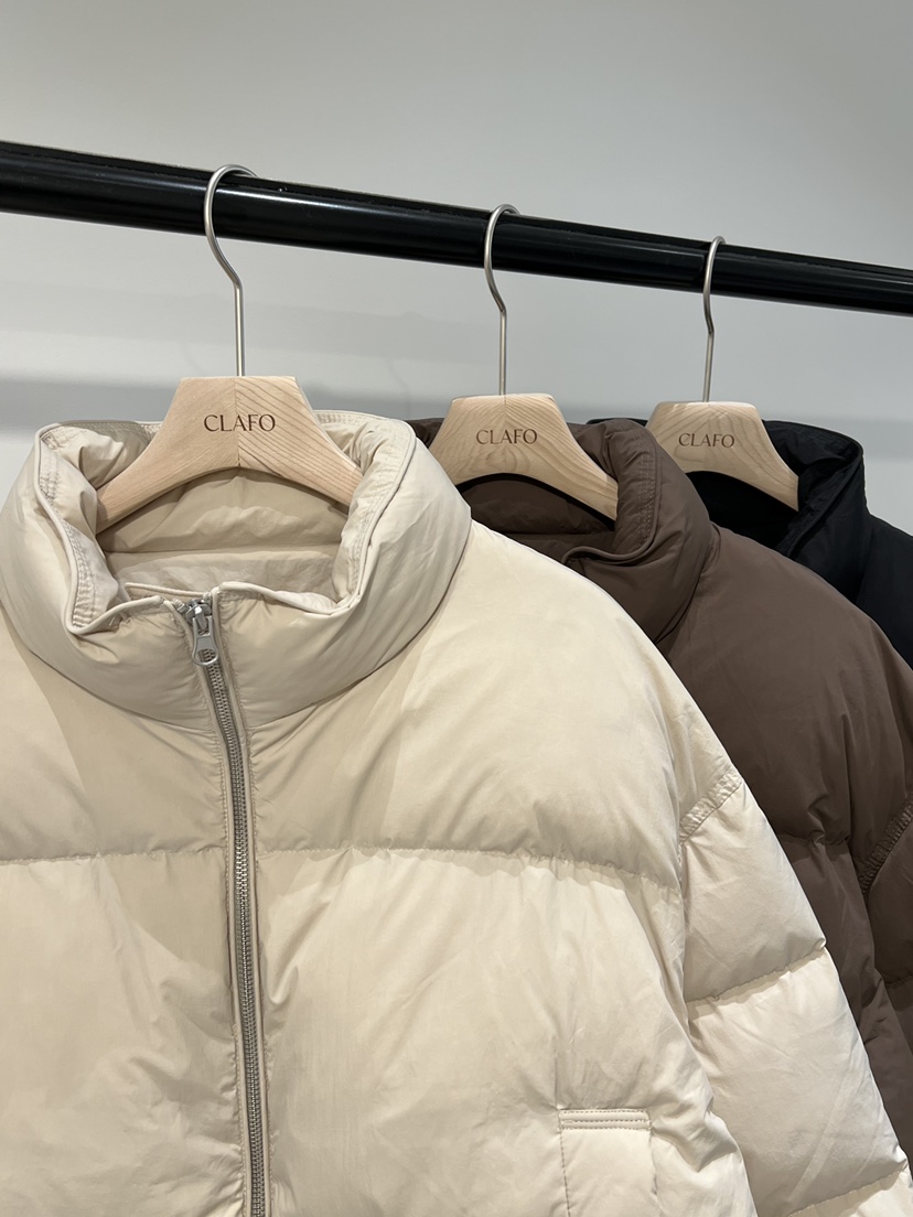 CLAFO東大門㊣代購女裝新品職業25秋冬休閑短款羽絨服填充鴨絨CLAFO短款羽絨服