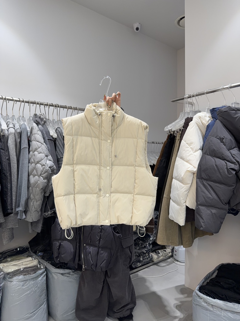 LOOKK東大門㊣直郵女裝新品職業時尚人氣休閑25秋冬馬甲鴨絨LOOKK馬甲圖色1