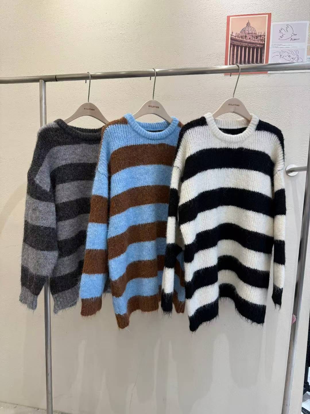 BCLOTHES-비클로스-T韓國代購㊣女裝新款人氣職業推薦毛衣B'CLOTHES毛衣