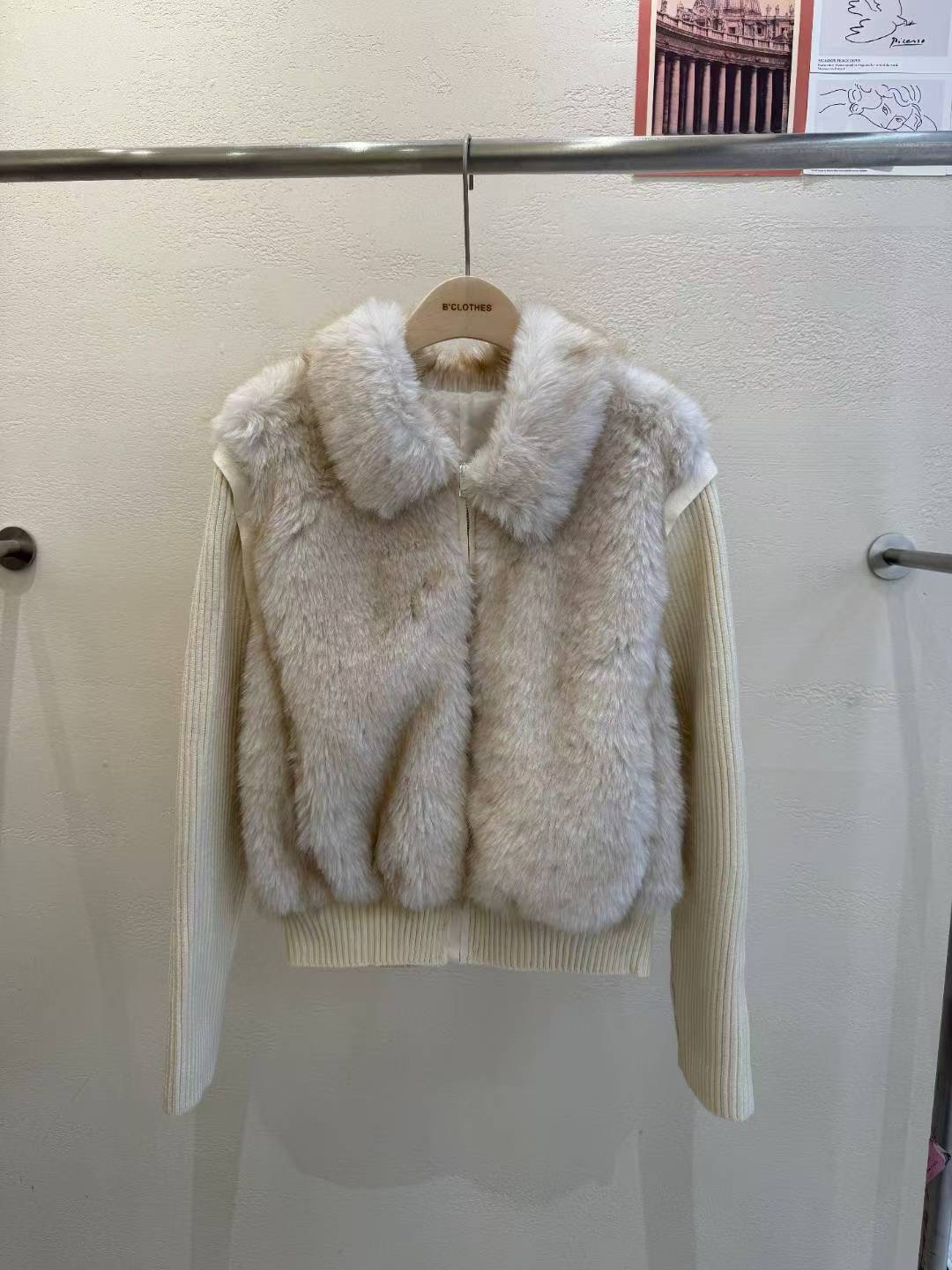 BCLOTHES-비클로스-T韓國直郵㊣女士新款休閑人氣真品夾克B'CLOTHES夾克圖色1