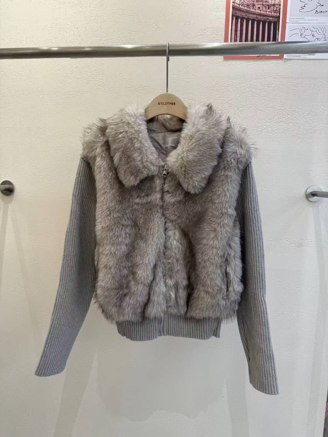 BCLOTHES-비클로스-T韓國直郵㊣女士新款休閑人氣真品夾克B'CLOTHES夾克圖色2