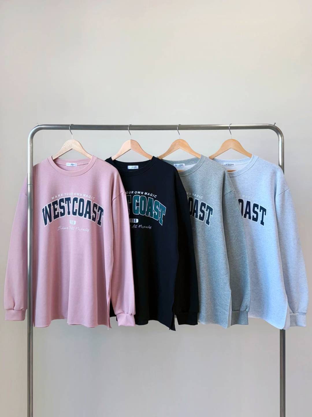 BCLOTHES-비클로스-T東大門㊣實拍女裝新款熱賣人氣長袖T恤B'CLOTHES長袖T恤圖色2左二色