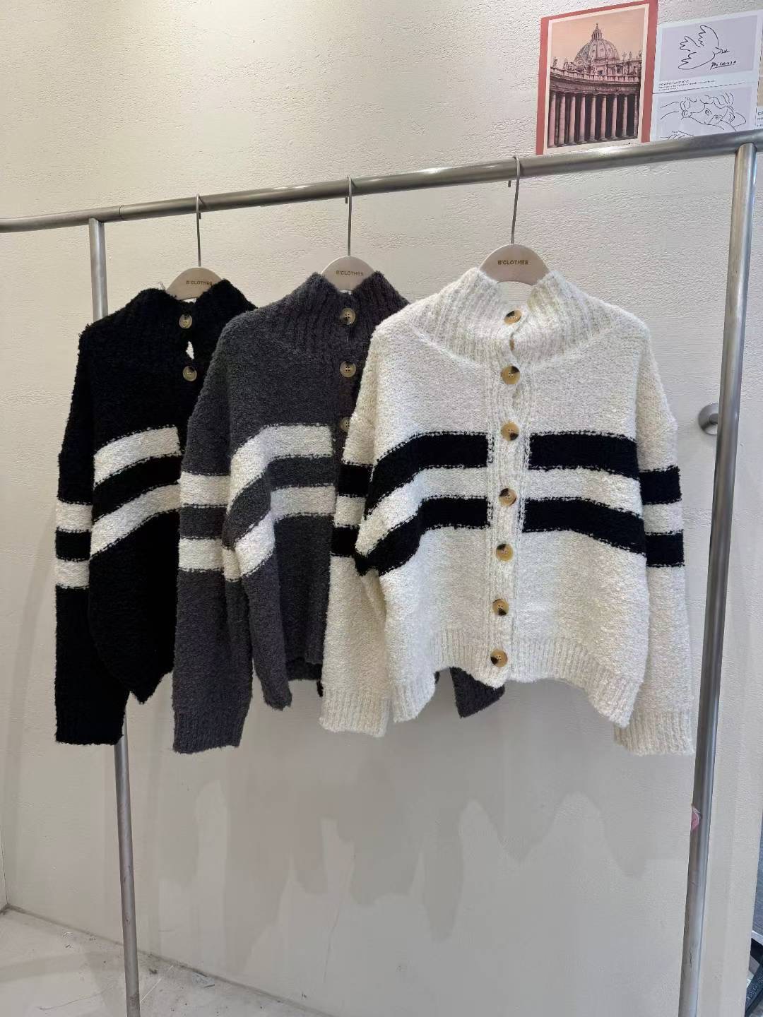 BCLOTHES-비클로스-T東大門㊣代購女士新品推薦25秋冬針織衫B'CLOTHES針織衫