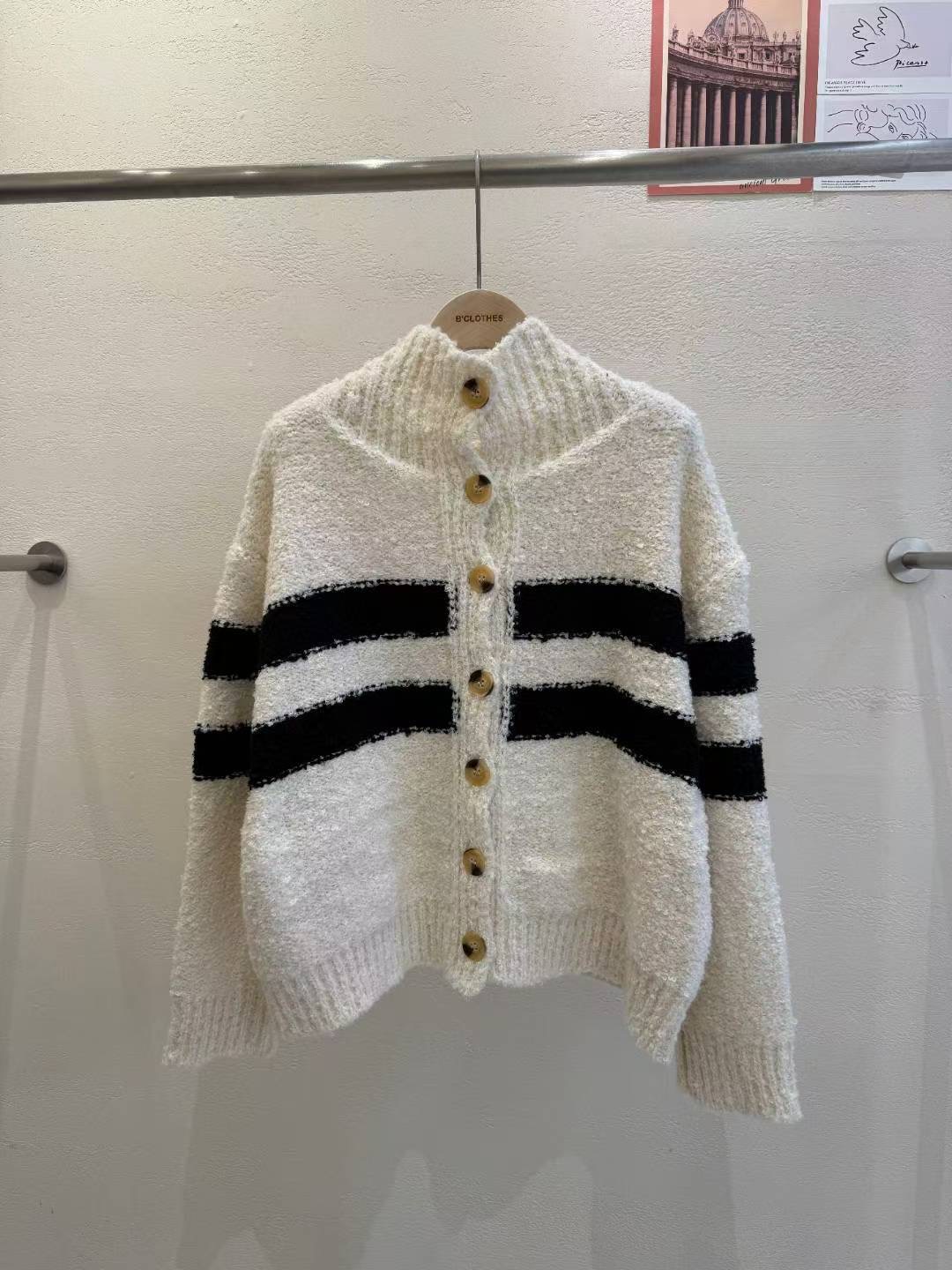 BCLOTHES-비클로스-T東大門㊣代購女士新品推薦25秋冬針織衫B'CLOTHES針織衫圖色1