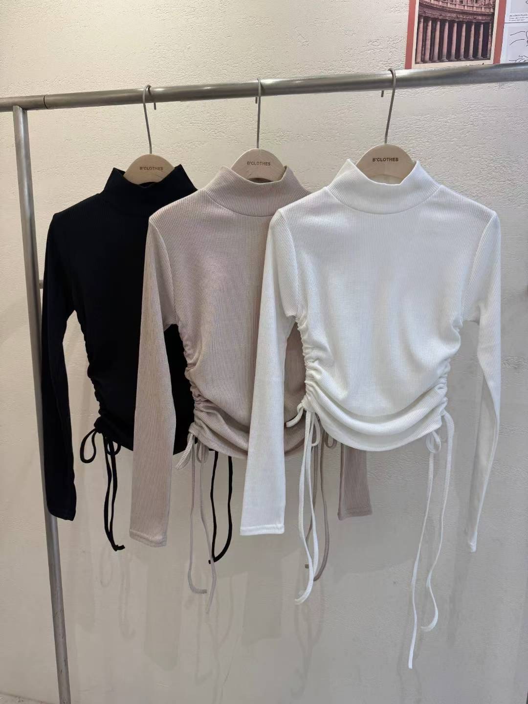 BCLOTHES-비클로스-T韓國直郵㊣女裝新品真品休閑長袖T恤B'CLOTHES長袖T恤