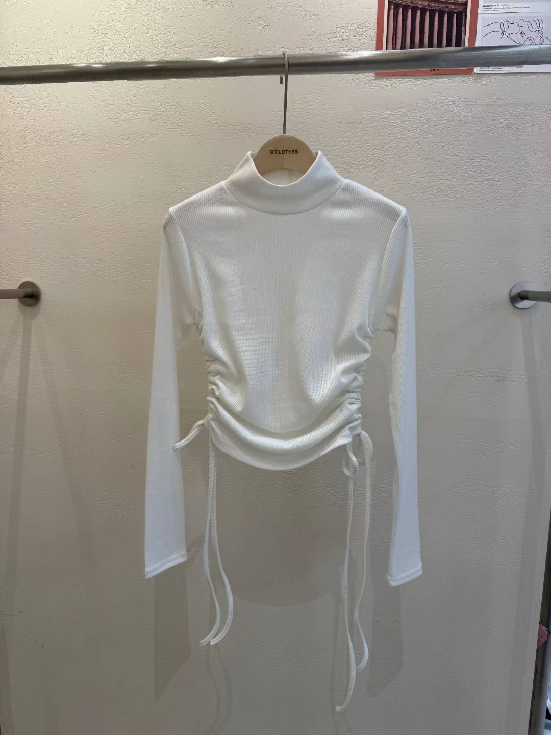 BCLOTHES-비클로스-T韓國直郵㊣女裝新品真品休閑長袖T恤B'CLOTHES長袖T恤圖色1