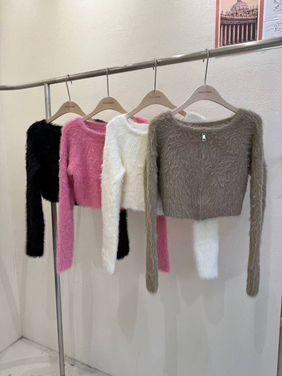 BCLOTHES-비클로스-T韓國代購㊣女士新品推薦休閑人氣針織衫B'CLOTHES針織衫