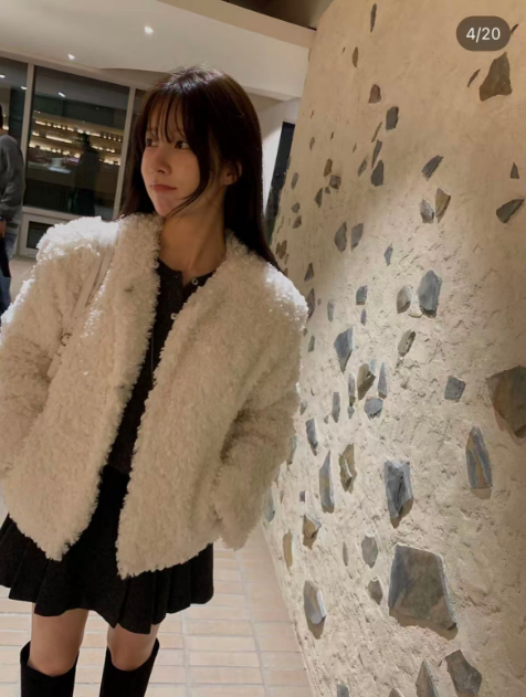 MIELLE-미엘르-OT韓國直郵㊣女裝新款職業人氣熱賣夾克皮草MIELLE-미엘르-OT夾克