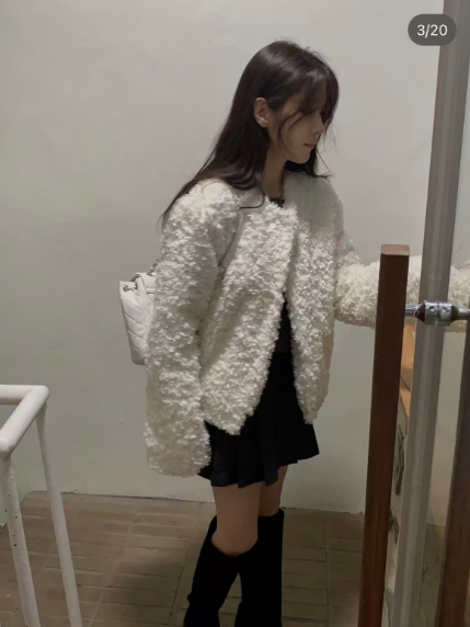 MIELLE-미엘르-OT韓國直郵㊣女裝新款職業人氣熱賣夾克皮草MIELLE-미엘르-OT夾克圖色1