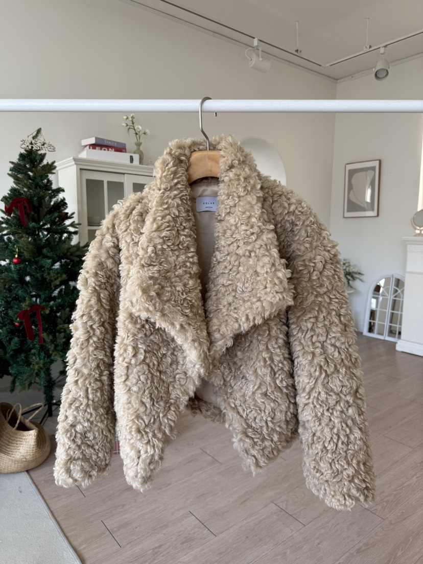 SOLAR東大門㊣直郵女士新品人氣休閑推薦25秋冬時尚短款大衣SOLAR短款大衣圖色1