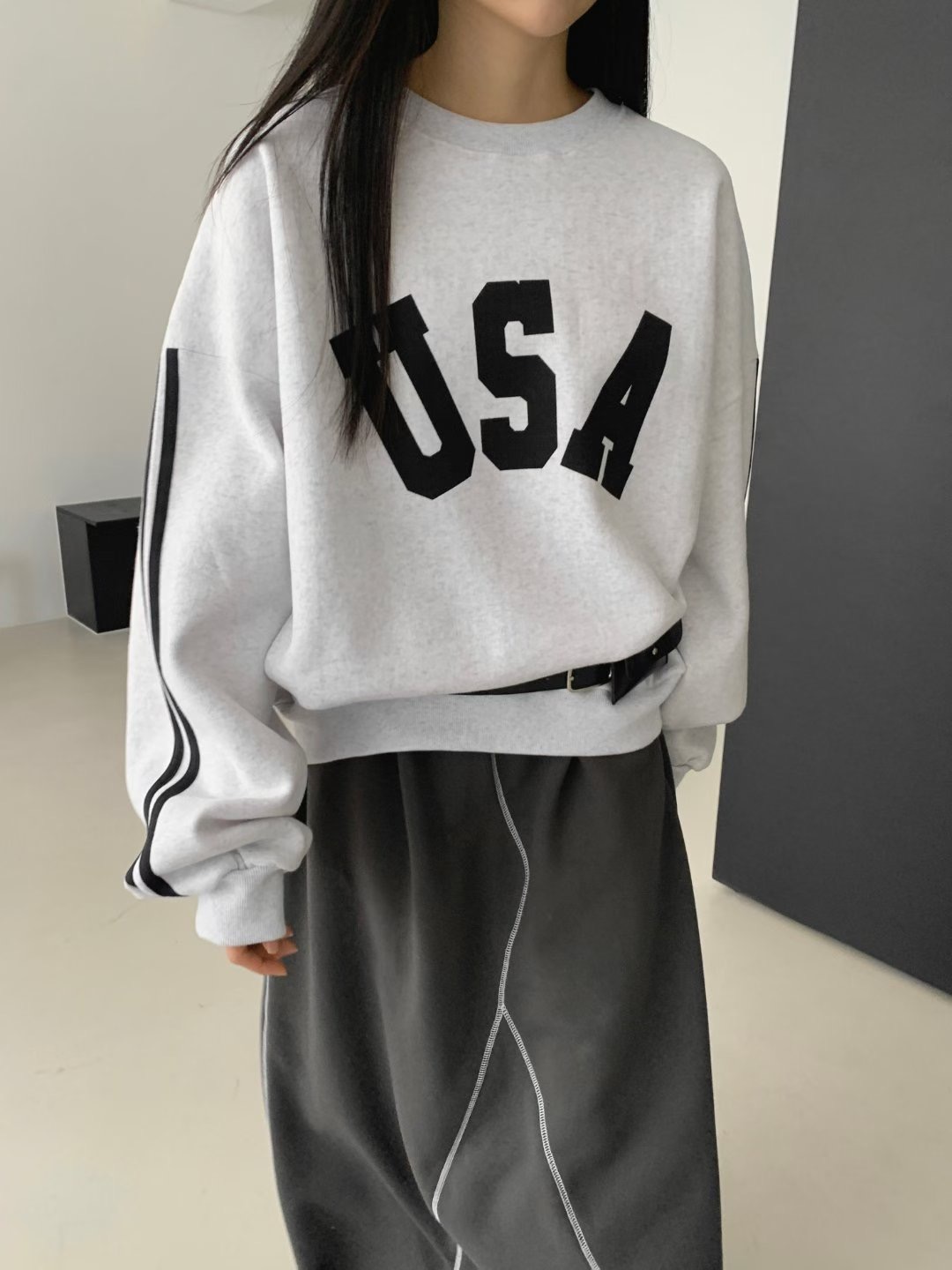 HAPER東大門㊣代購女士新品職業真品時尚熱賣25秋冬休閑衛衣HAPER衛衣圖色1