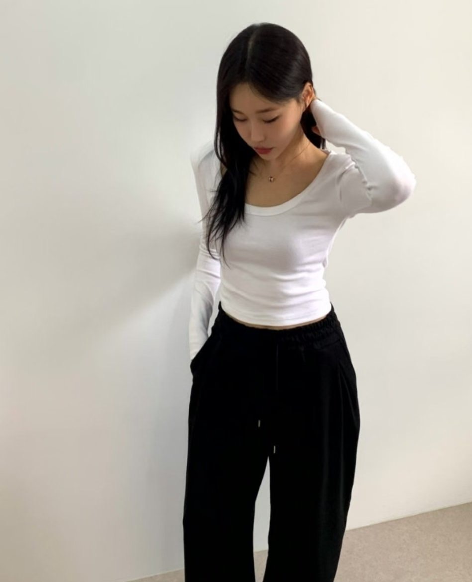 KIKI ROOM韓國代購㊣女士新款推薦職業真品休閑25秋冬長袖T恤KIKI ROOM長袖T恤圖色1