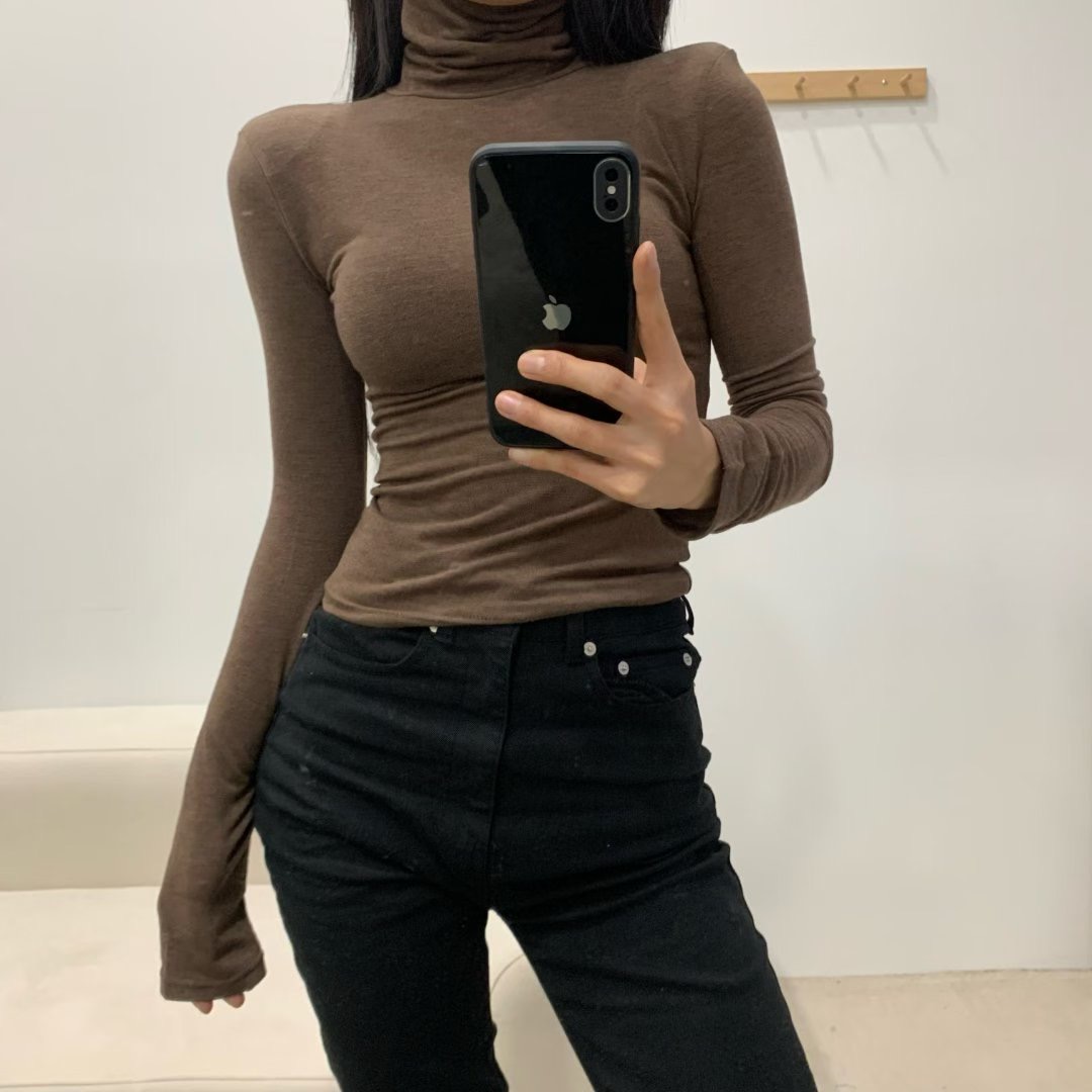 KIKI ROOM韓國直郵㊣女士新款時尚熱賣人氣休閑25秋冬長袖T恤KIKI ROOM長袖T恤圖色1