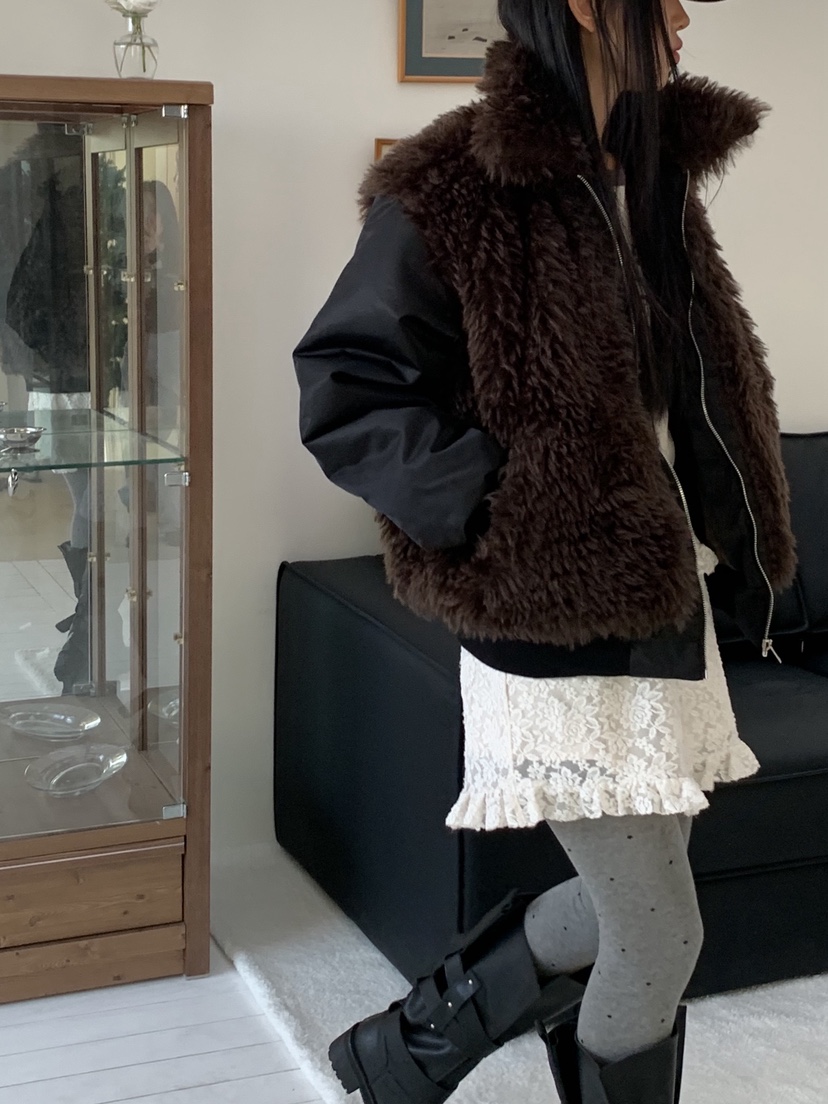 SUNDER MARKET東大門㊣直郵女士新款休閑時尚推薦真品夾克SUNDER MARKET夾克